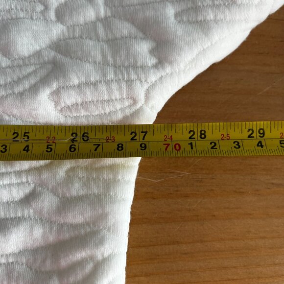 Workshop Republic Womens Plus Sz 2X Quilted Funnel Neck Pullover Sweater White - Picture 10 of 12